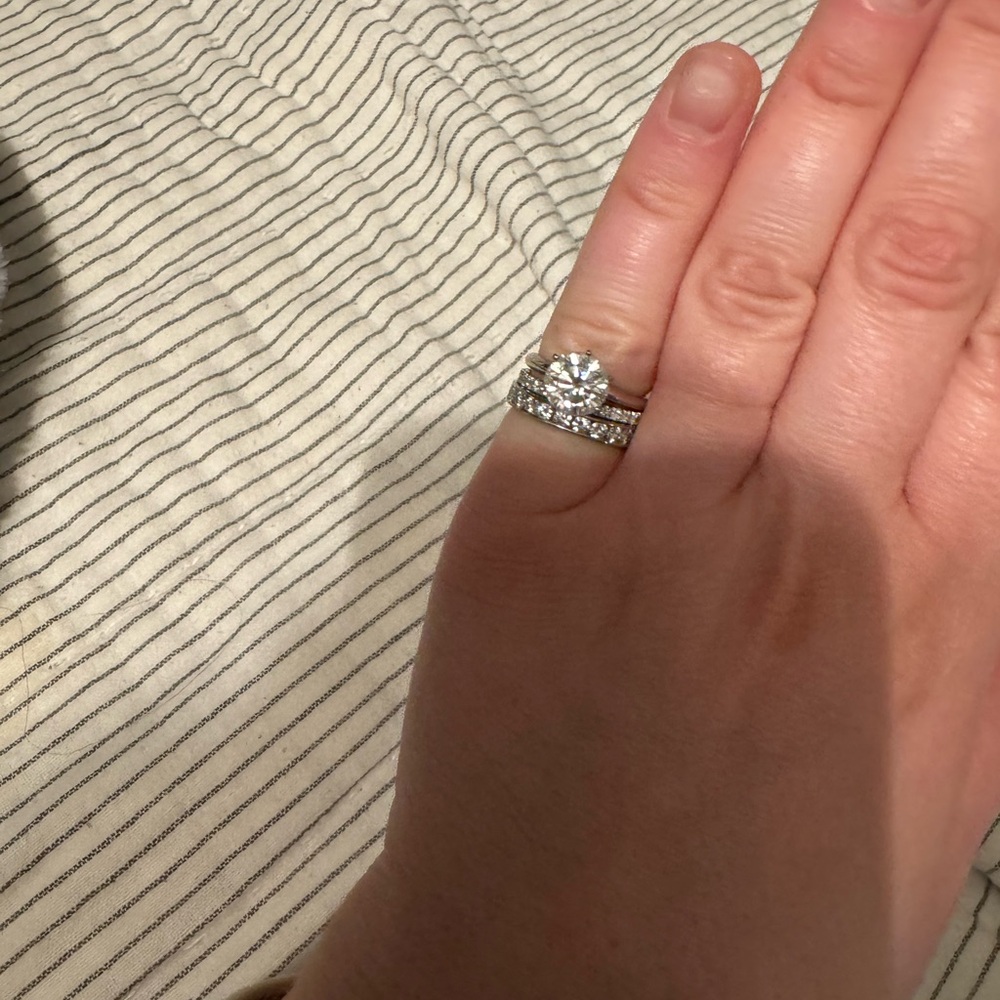 Charles and Colvard Moissanite Rings